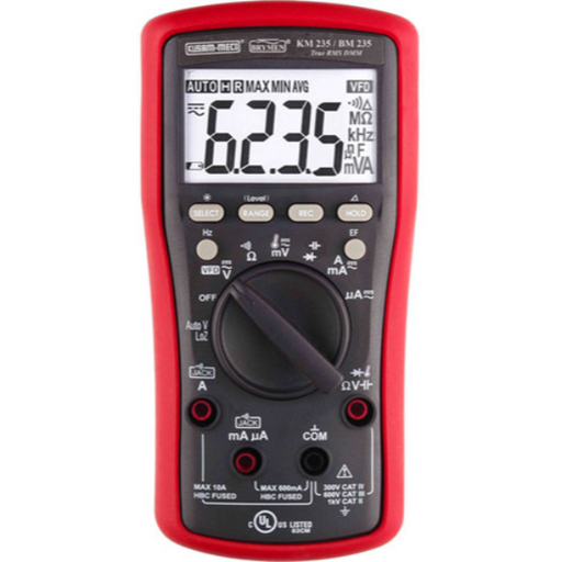 Kusam-Meco Multimeter Kusam Meco 3-5/6 Digits 6000 Counts Backlight Display Digital Multimeter KM235