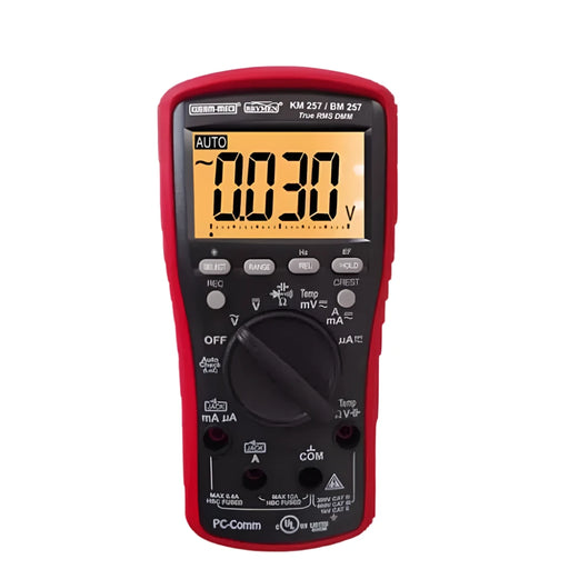 Kusam-Meco Multimeter Kusam Meco 3-5/6 Digits 6000 Counts TRMS Digital Multimeter KM 257