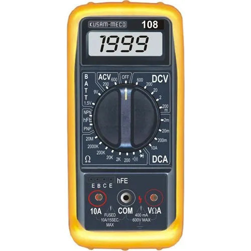 Kusam-Meco Multimeter Kusam Meco 3½ DIGIT 1999 Counts Digital Multimeter, 108 (8 Functions 23 Ranges)