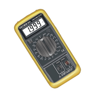 Kusam-Meco Multimeter Kusam Meco 3½ DIGIT 1999 Counts Digital Multimeter, 333 ( 1 Function 10 Ranges)