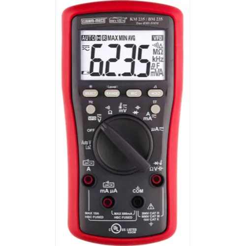 Kusam-Meco Multimeter Kusam Meco 3½ Digit Large Display Digital Multimeter With Terminal Locking System KM 6030 (21 functions 32 ranges)