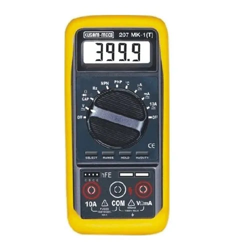 Kusam-Meco Multimeter Kusam Meco 3¾ Digits 4000 Counts Auto Ranging Digital Multimeter, 207MK1 (T) (14 Functions, 39 Ranges)