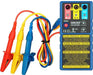 Kusam-Meco Phase Sequence Indicator Kusam Meco 3 phases Presence and Rotation Indicator combined with a 3 phases Motor Rotation Tester KM 888 PMR