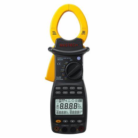 Mastech Clamp Meter Mastech MS2205 3 Phase Power Clamp Meter Harmonic Tester 20A-1000A