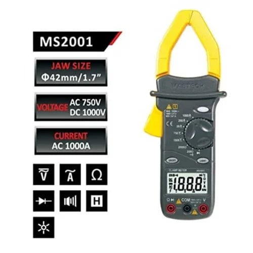 Mastech Digital Clamp Meter Mastech MS2001 Digital AC Clamp Meter