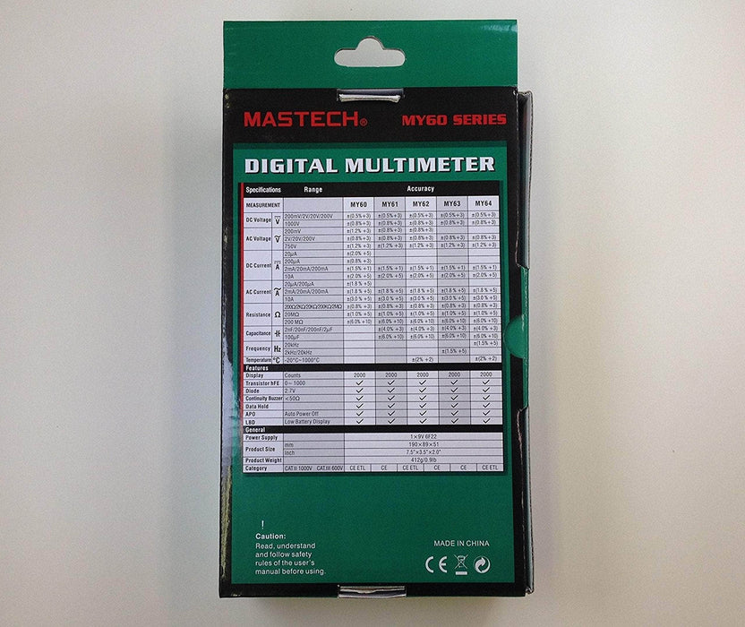 Mastech Digital Multimeter Mastech MY60 Digital Multimeter