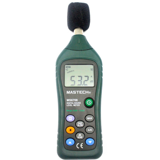 Mastech Sound Level Meter Mastech MS-6708 Digital Sound Level Meter (Level Range 30dB-130dB)