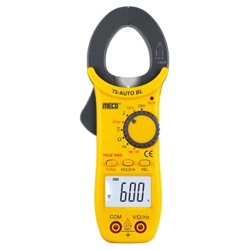 Meco Clamp Meter Meco 3-3/4 Digit 4000 Counts 600A AC Autoranging Digital Clampmeter – TRMS (Model : 72-AUTO BL)