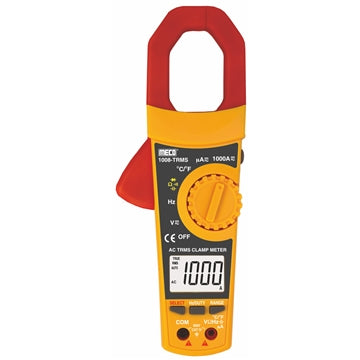 Meco Clamp Meter Meco 3-5/6 Digit 6000 Count 1000A AC TRMS Digital Clampmeter with Temperature & Frequency (Model : 1008-TRMS)