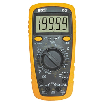 Meco Multimeter Meco 4-1/2 Digit 20,000 Count Digital Multimeter with Holster (Model : 45CF)