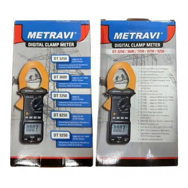 Metravi Clamp Meter Metravi DT-3600 3-3/4 Digits Digital TRMS AC/DC Clamp Meter