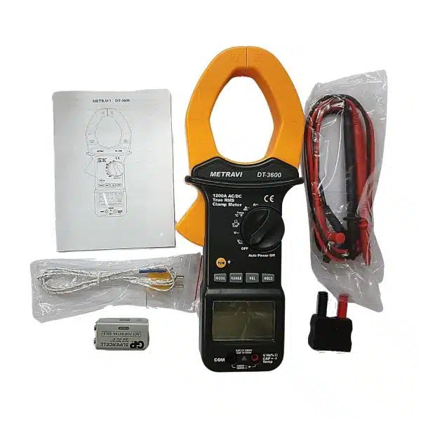 Metravi Clamp Meter Metravi DT-3600 3-3/4 Digits Digital TRMS AC/DC Clamp Meter