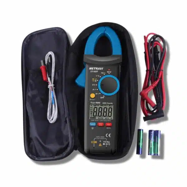 Metravi Clamp Meter Metravi DT-425T 3-3/4 Digits 3999 Counts Digital TRMS AC/DC Clamp Meter