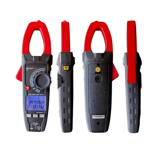 Metravi Clamp Meter PRO 421 Digital TRMS AC/DC Clamp Meter with VFD, Inrush, LoZ