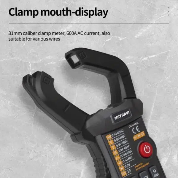 Metravi Digital Clamp Meter Metravi DT-115 Digital T-RMS Clamp Meter