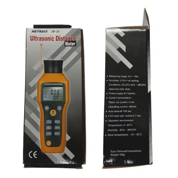 Metravi Distance Meter Metravi 16 m Ultrasonic Distance Meter, DM-09