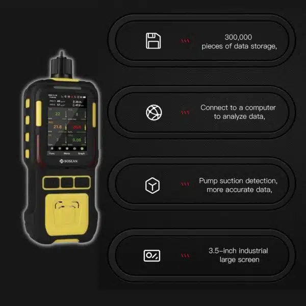 Metravi Gas Analyzer & Detector Metravi GD-09-6M Six-in-One Multi Gas Detector with built-in Pump