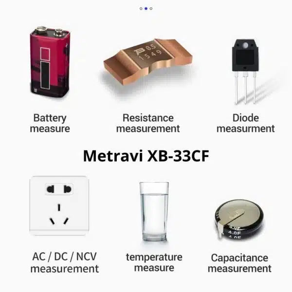 Metravi Multimeter Metravi XB-33CF Digital TRMS Multimeter