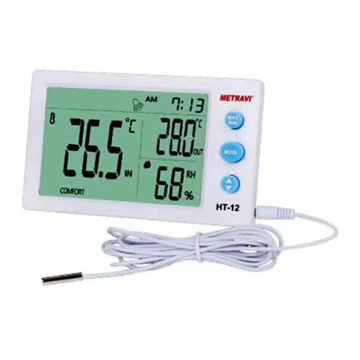 Metravi Temperature and Humidity Meter Metravi HT-12 Temperature and Humidity Meter with External Probe