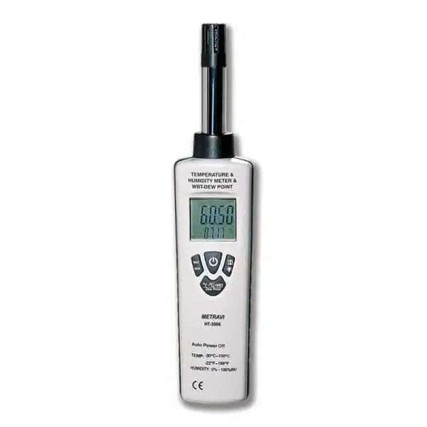 Metravi Temperature and Humidity Meter Metravi HT-3006 Temperature and Humidity Meter with Dew Point and Wet Bulb