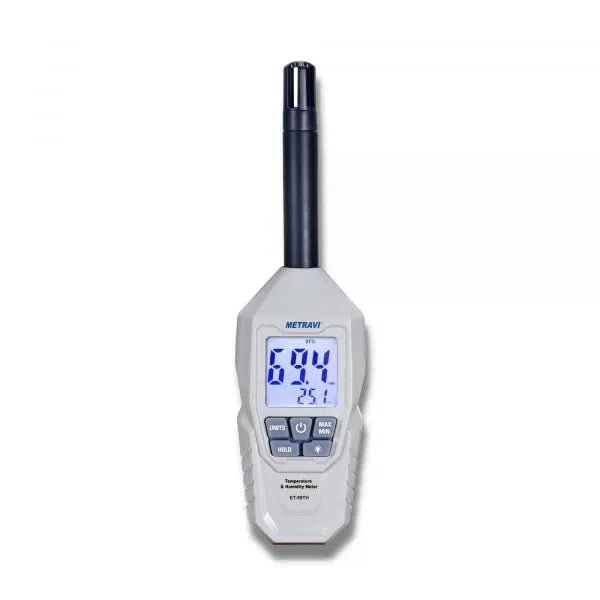 Metravi Temperature and Humidity Meter Metravi Temperature and Humidity Meter ±4% Grey, ET-99TH