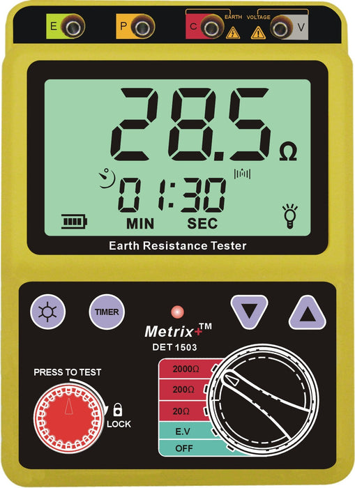 Metrix+ Earth Tester Metrix+ DET 1503 Versatile Earth Resistance Tester upto 2000Ω