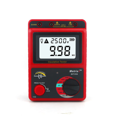 Metrix+ Insulation Tester Metrix+ Economical Digital Insulation Tester 2.5kV DIT 918