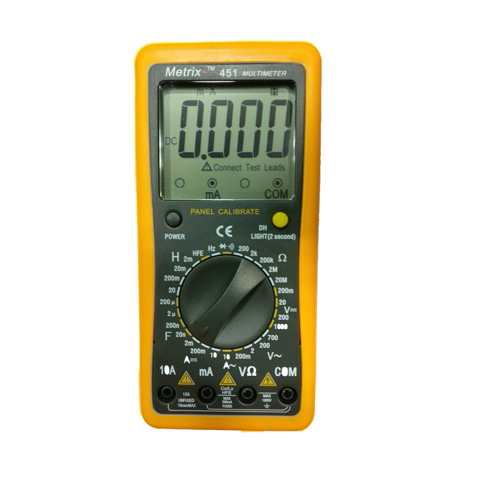 Metrix+ LCR Meter Metrix+ Digital Panel Calibrate LCR Multimeter with large backlit display, 451