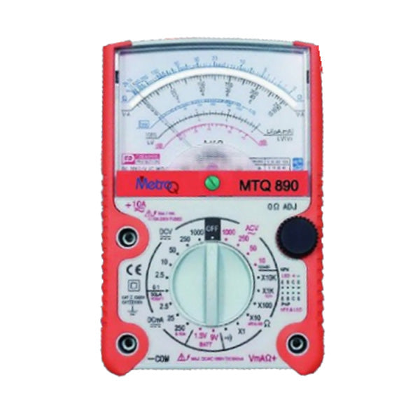 MetroQ Analog Multimeter MetroQ 1000V 10A 20MΩ Analog Multimeter MTQ 890