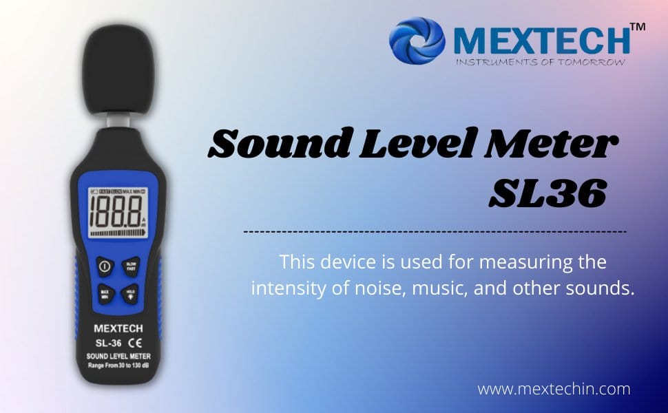 Mextech Sound Level Meter Mextech SL36 Sound Level Meter, Accuracy: +-1.5dB