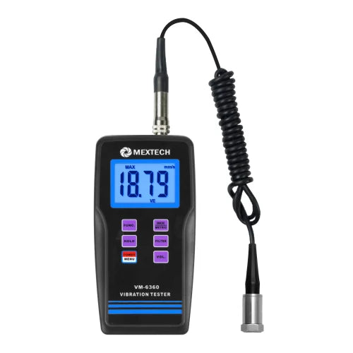 Mextech Vibration Meter Mextech Analog Digital Vibration Meter VM6360, Accuracy: 1.0 dB