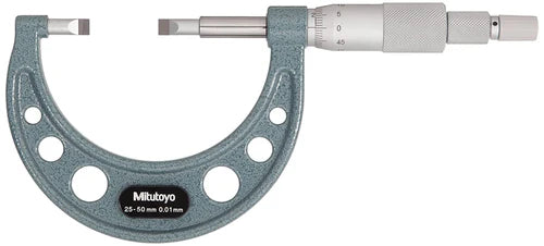 Mitutoyo Blade Micrometer Mitutoyo 0-25MM Blade Micrometer with Ratchet Stop, 0.01MM 122-101