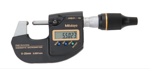 Mitutoyo Outside Micrometer Mitutoyo 0-25MM Digital Outside Micrometer, 293-100