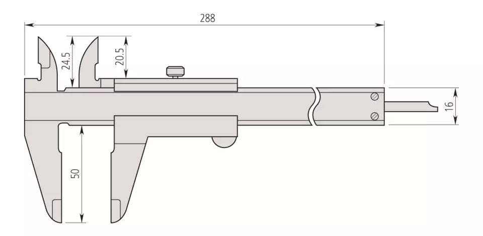 Mitutoyo 200 mm Vernier Caliper 530-118