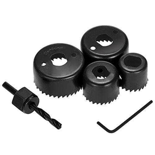 MroVendor Hole Saw Cutter Set 6 Pcs Carbon Steel Hole Saw Cutter Set