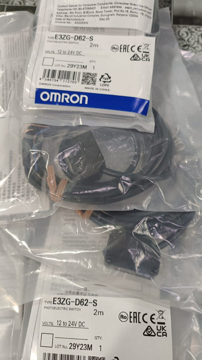 MROvendor Omron E3ZG-D62-S Mini Diffuse Photoelectric Sensor Npn-no/nc Sd:0 To 1000mm