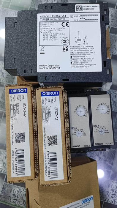 Omron Delay Timer Omron H3DKZ-A1 On-Delay Timer SPDT Relay output Time : 0.1 Sec ~ 1200 Hrs