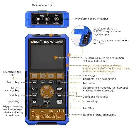 Owon Digital Oscilloscope Owon HDS272S Handheld Digital Oscilloscope