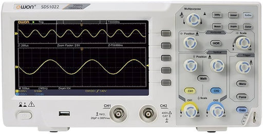 Owon Digital Oscilloscope Owon SDS1022 20Mhz 100MSa/s 10K 2 channel Digital Storage Oscilloscope