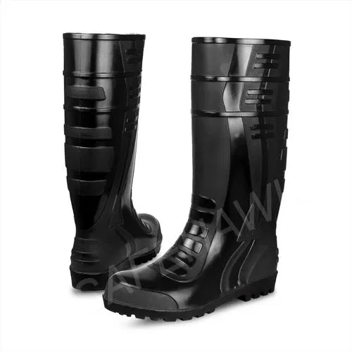 Safehawk Gumboot Black/Black / 6 Safehawk 15 Inch Sanctury PVC Safety Gumboot