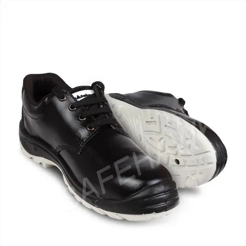 Safehawk Safety Shoes Safehawk Leather PVC Trendz Steel Toe Anti-Skid Safety Shoes