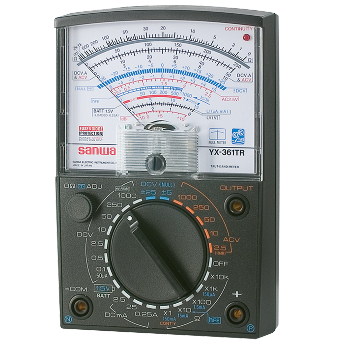 Sanwa Japan Analog Multimeter Sanwa 40kΩ/V Analog Multimeter YX-361TR