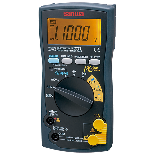 Sanwa Japan Digital Multimeter Sanwa 11000 counts 1000V 11A TRMS Digital Multimeter PC773