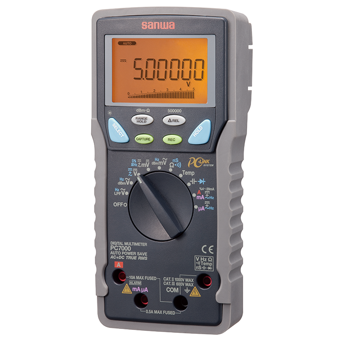 Sanwa Japan Digital Multimeter Sanwa 5-4/5 digit 1000V 10A High Accuracy Digital Multimeter (50000 counts) PC7000