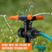 Spanco Agro & Garden Irrigation Falcon-Spanco 3 Arm Lawn Sprinkler Wide Area Coverage Adjustable Rotating Water Nozzle for Garden Lawn Watering Sprayer Irrigation,SP-1010