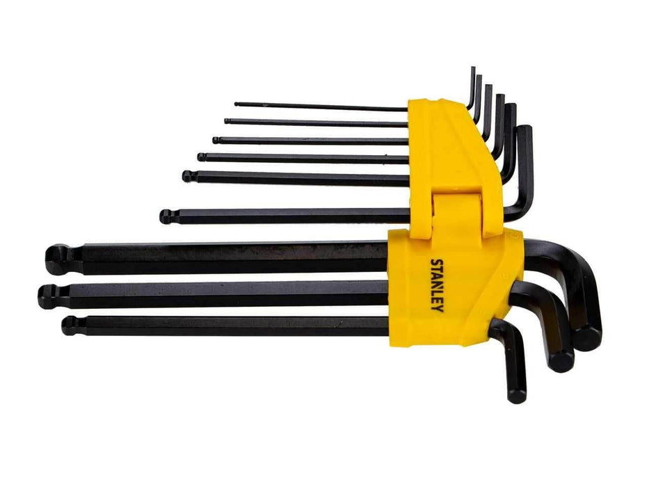 Stanley 9Pcs Hex Key Set Metric L/ARM BALL, 69-256