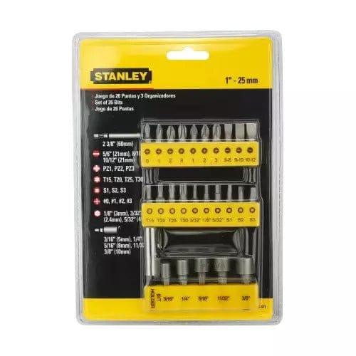 Stanley Insert Bit Set Stanley Screw Driver Insert Bit Set 29 Pcs 68-071-23