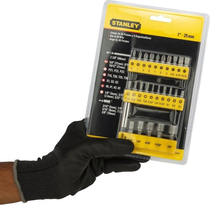 Stanley Insert Bit Set Stanley Screw Driver Insert Bit Set 29 Pcs 68-071-23