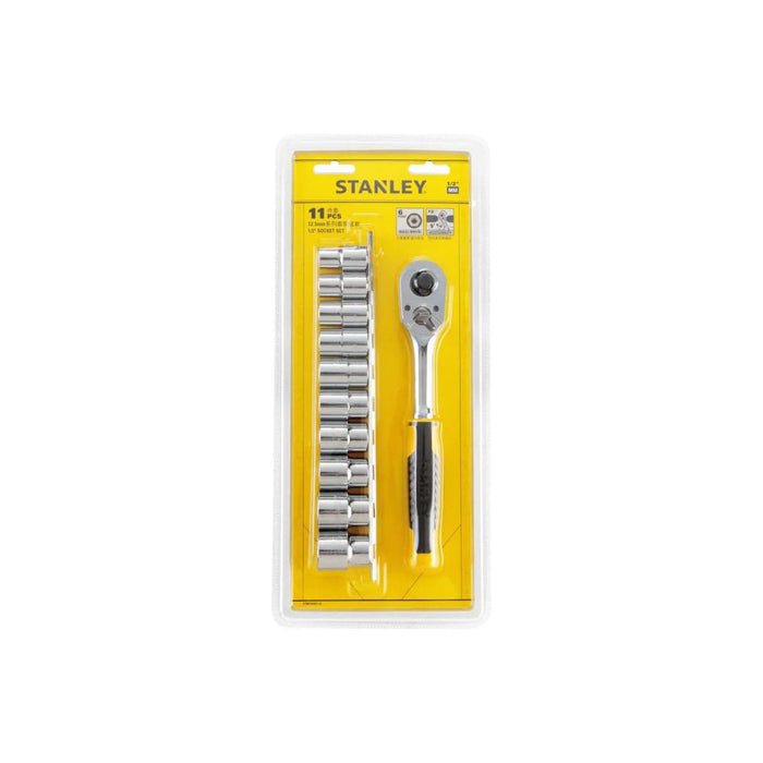 Stanley Ratchet Set Stanley 1/2 Inch (11PC) 12DR Pear Head Metric Ratchet Set (STMT45501)