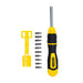 Stanley Screwdriver & Bit Set Stanley 10Pcs Ratcheting Multi Bit Screwdriver, STHT68010-8